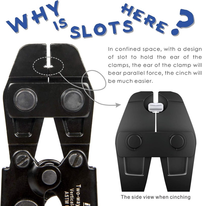 iCRIMP PEX Cinch Tool for Stainless Steel Clamp-Vertical & Parallel Clamping from 3/8-inch to 1-inch -CRP650 - Image 4