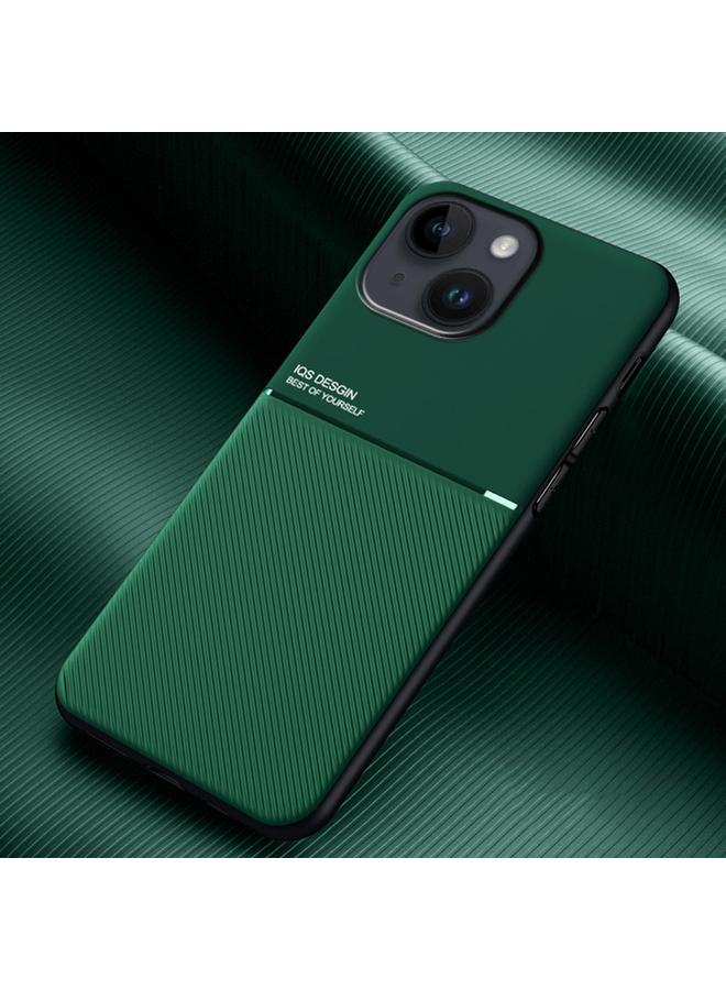 S-TOP Case For iPhone 15 Plus Classic Tilt Strip Grain Magnetic Shockproof PC + TPU Phone Case - Image 1