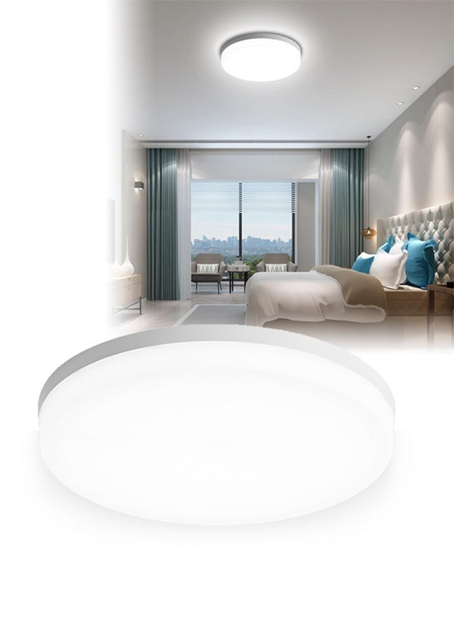DUNISO LED Ceiling Light,Flush Mount Circular Ceiling Light,6500K, 24W, Moisture Proof, Energy Saving, Easy To Clean, Suitable For Bedroom, Kitchen, Dining Room, Living Room, 180cm - Image 1