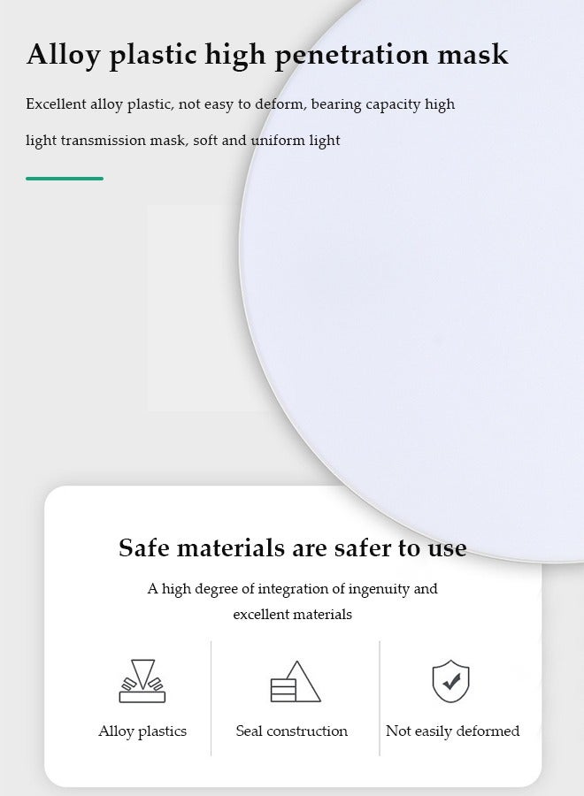 DUNISO LED Ceiling Light,Flush Mount Circular Ceiling Light,6500K, 24W, Moisture Proof, Energy Saving, Easy To Clean, Suitable For Bedroom, Kitchen, Dining Room, Living Room, 180cm - Image 4