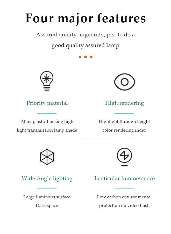 DUNISO LED Ceiling Light,Flush Mount Circular Ceiling Light,6500K, 24W, Moisture Proof, Energy Saving, Easy To Clean, Suitable For Bedroom, Kitchen, Dining Room, Living Room, 180cm - Image 3