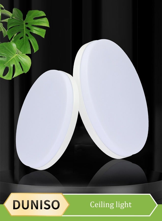 DUNISO LED Ceiling Light,Flush Mount Circular Ceiling Light,6500K, 24W, Moisture Proof, Energy Saving, Easy To Clean, Suitable For Bedroom, Kitchen, Dining Room, Living Room, 180cm - Image 2