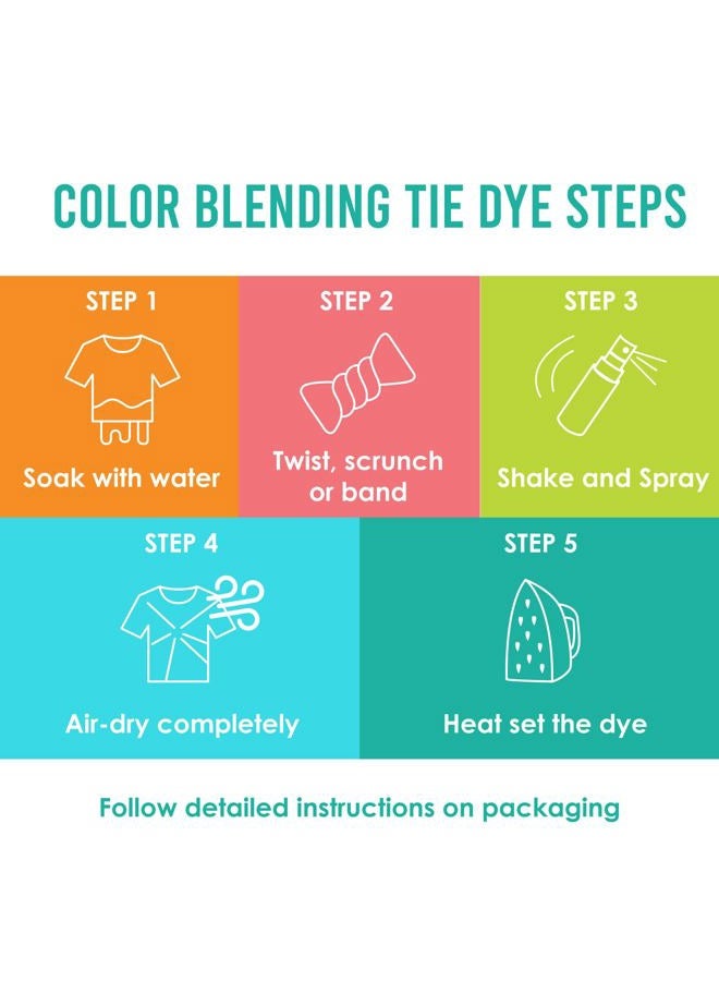 SEI S.E.I. Neon Tie Dye Kit, Fabric Spray Dye, 8 Colors - Image 5