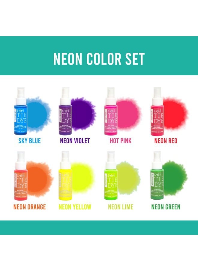 SEI S.E.I. Neon Tie Dye Kit, Fabric Spray Dye, 8 Colors - Image 2