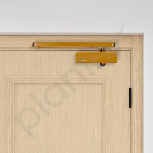 Plantex Premium Automatic Door Closer for Wooden Door Adjustable Size 3 Spring Hydraulic Auto Door Closer for Home Office Hotel for Wide 180 Degree Opening (Capacity-120 kg,Golden) - Image 5
