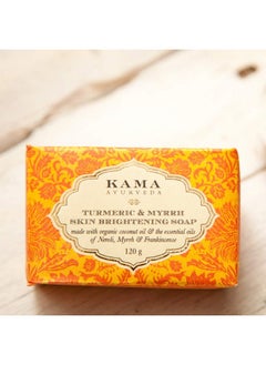Kama Ayurveda Turmeric And Myrrh Skin Brightening Soap, 125G  - Image 2