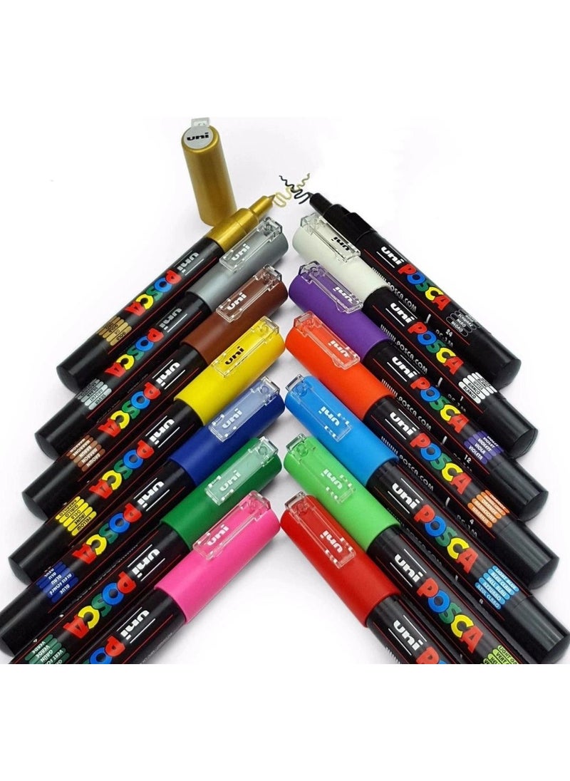 Uni-posca Unibal Pc-1m 10 Color Set  - Image 2