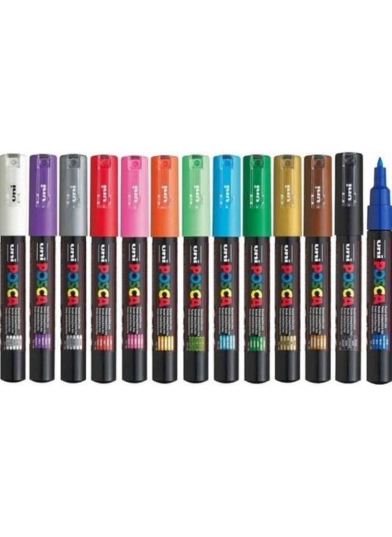 Uni-posca Unibal Pc-1m 10 Color Set  - Image 3