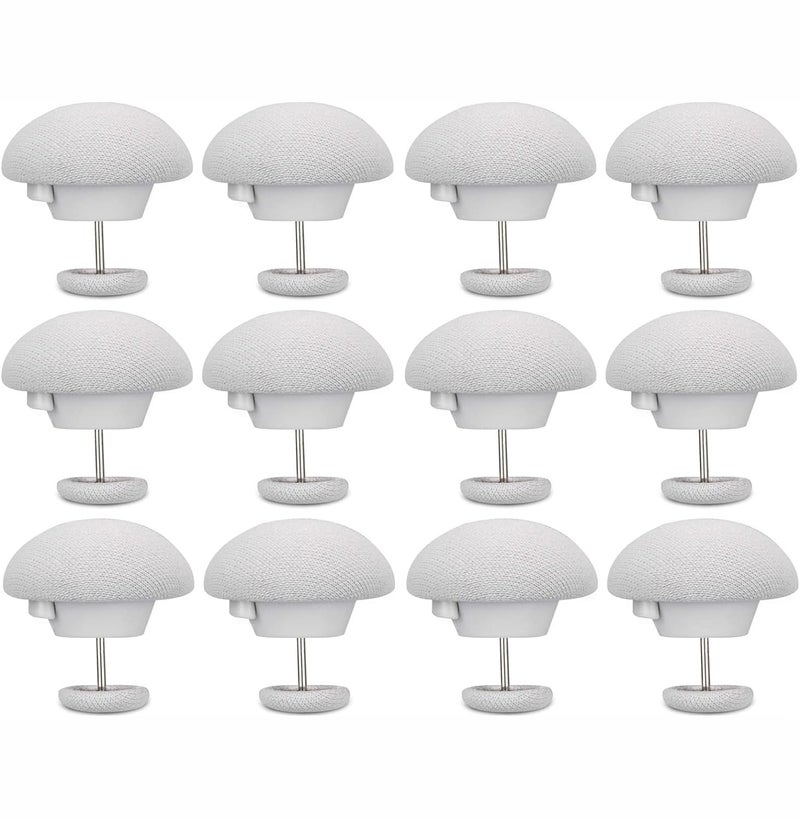 aDai Duvet Pin Duvet Clips | Comforter Clips | Double-Sided Pin Fasteners with Soft Fabric Material | Clips with Long & Short Nails for Duvet Covers, Quilts, Cushions, Curtains | Grey | Pack of 12 - Image 1