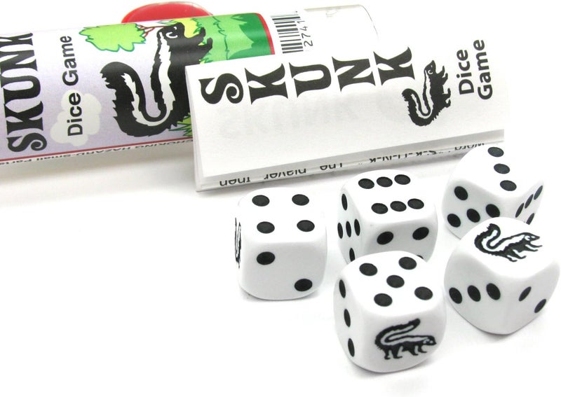 Koplow Games Skunk Dice Game with 5 Dice - Fun Family Game