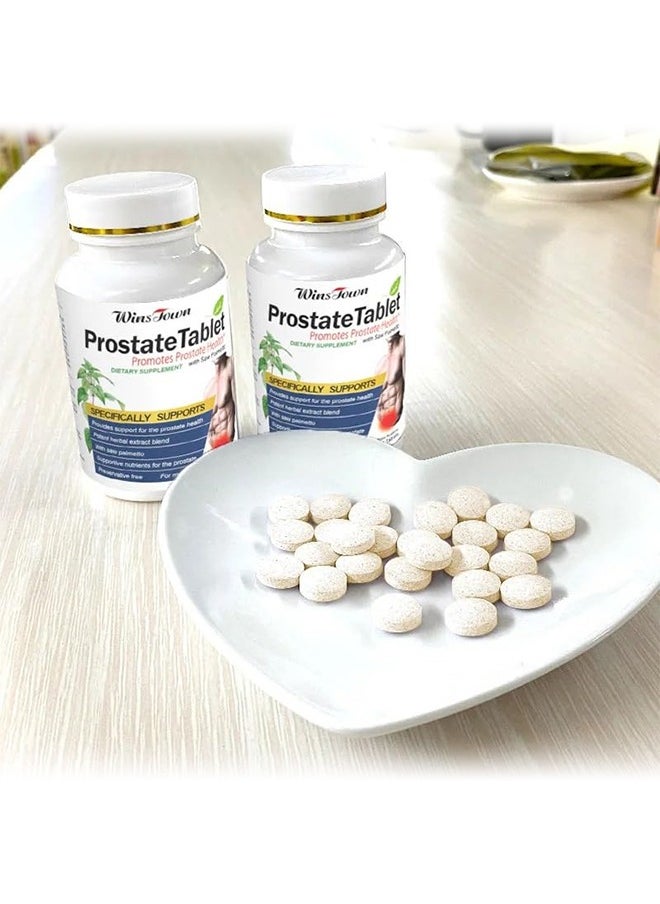 Wins Town - Prostate Tablet, Saw Palmetto Prostate Health Supplements for Men, Bladder & Urinary Relief, 60 Tablets - Image 1