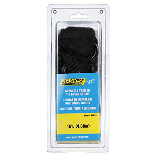 Seachoice Gunwale Tie Down Boat Strap, 16 Ft., Black - Image 4