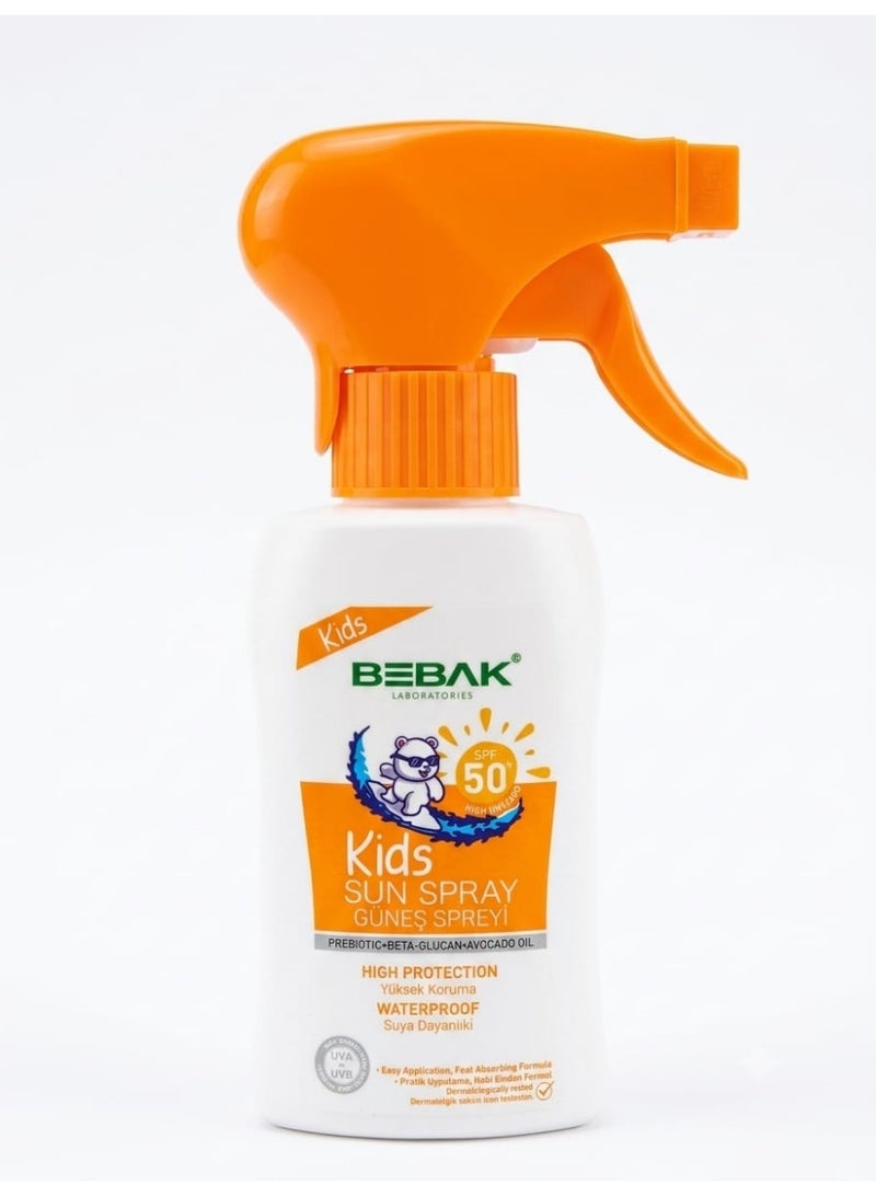 Bebak SPF 50+ Childrens Sun Spray with High Prote 175 ML - Image 2