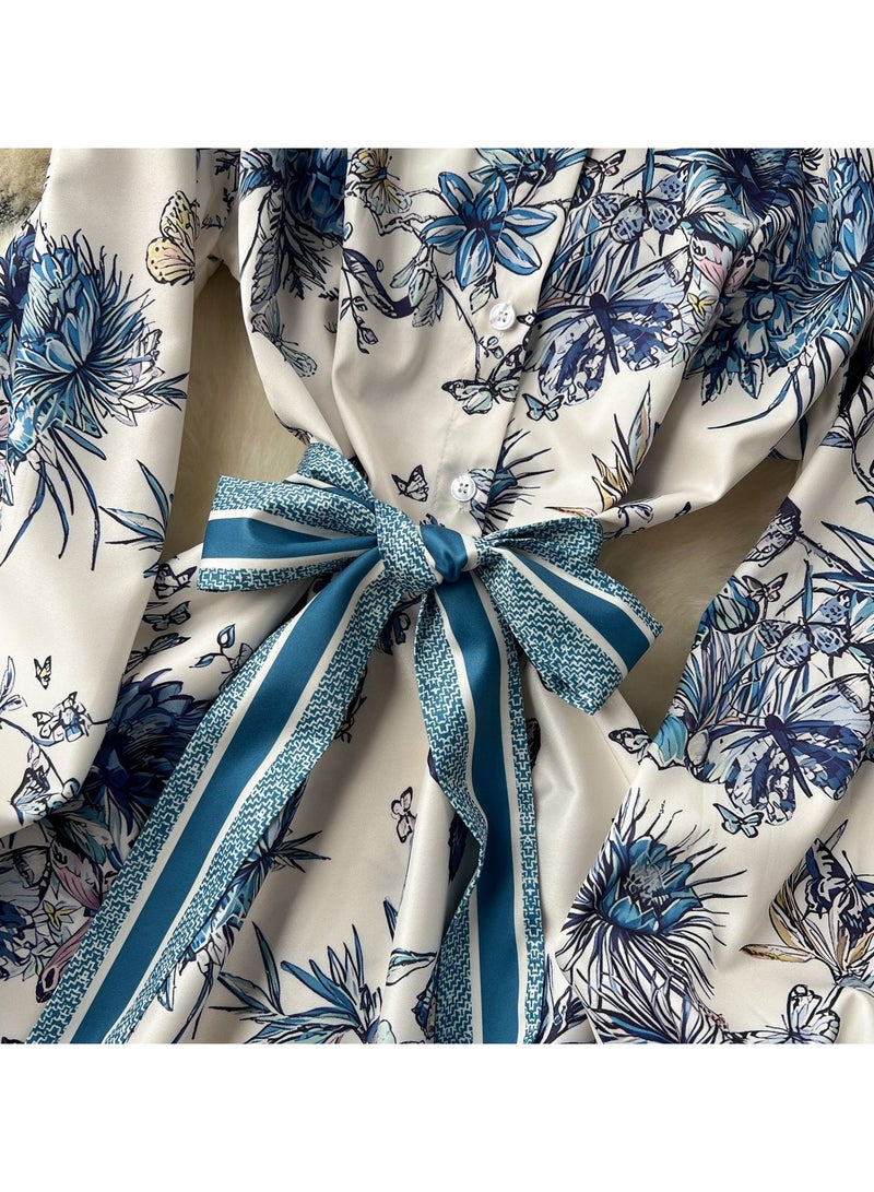 KUYING New Strap Waist Cinching Temperament Long Dress - Image 2