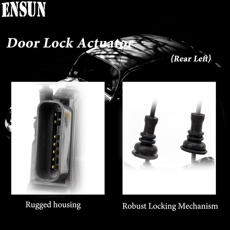 Ensun Power Door Latch Lock Actuator for Rear Left Drive Side - Compatible with 2015-2019 Sonata & 2016-2019 Sonata Hybrid - Image 2