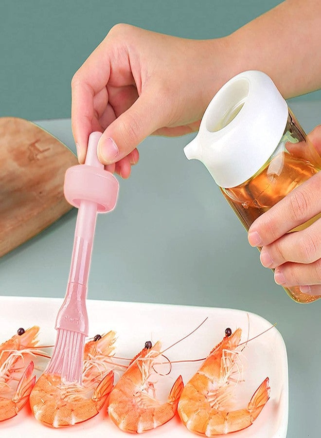 CARTSHOPPER Oil Dispenser Bottle,Oil Dispenser with Silicone Oil Brush,Wide Opening Oil Bottle,230ml Oil Container For Cooking,Baking,BBQ,Marinating - Image 2