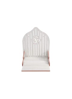 AVAD AVAD Wooden Handmade Fordable Temple Wall hanging Small Temple for Home and office Pooja Mandir Small Temple Small Temple for Home wall Hanging White  - Image 2