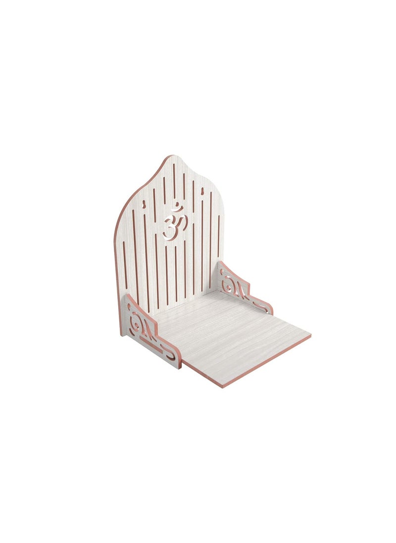 AVAD AVAD Wooden Handmade Fordable Temple Wall hanging Small Temple for Home and office Pooja Mandir Small Temple Small Temple for Home wall Hanging White  - Image 4