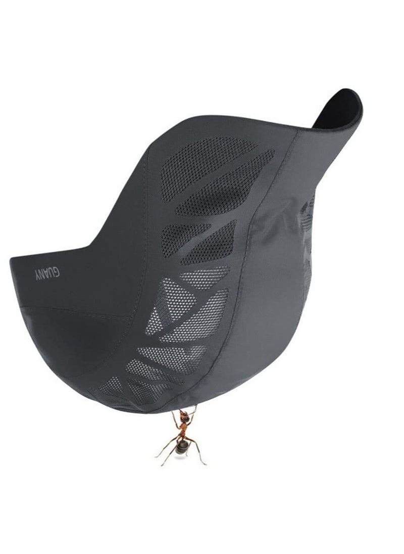 Men Mesh Cap Baseball Cap, Running Hat Quick Drying Hats, Sport Breathable Caps, Solid Color Snapback Hat for Unisex (Black)