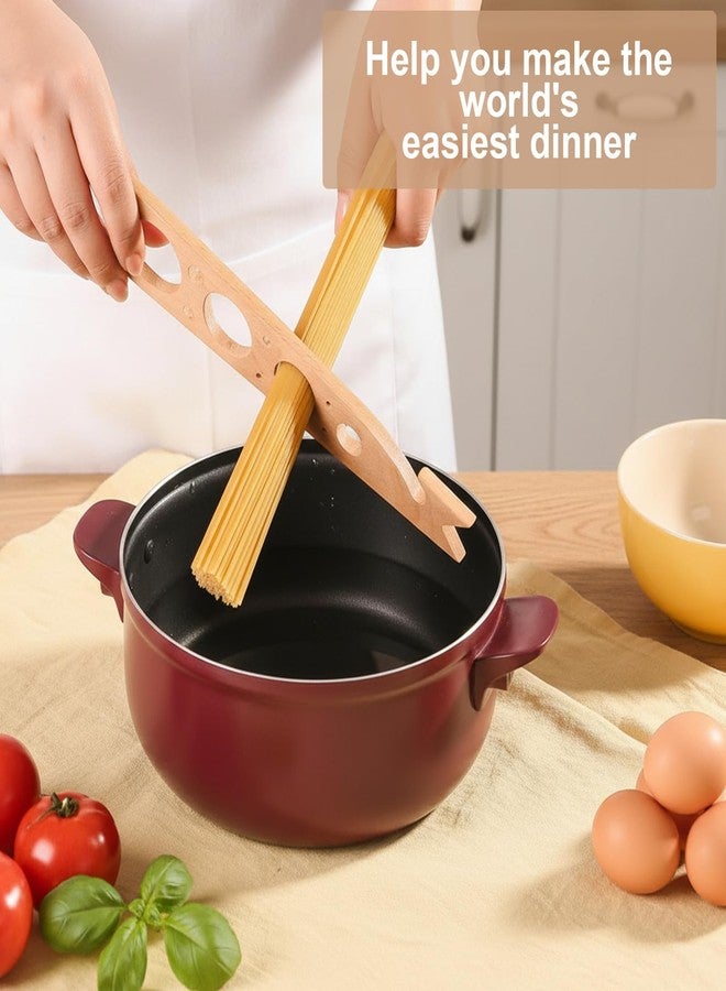 Classicseali Spaghetti Measurer Tool, Wood Pasta Portion Measuring Tool, Pasta Measurer Tools with 5 Measuring Holes, Quick Spaghetti Portion Tools for Kitchen Cooking - Image 4