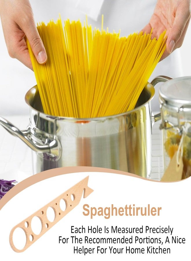 Classicseali Spaghetti Measurer Tool, Wood Pasta Portion Measuring Tool, Pasta Measurer Tools with 5 Measuring Holes, Quick Spaghetti Portion Tools for Kitchen Cooking - Image 5