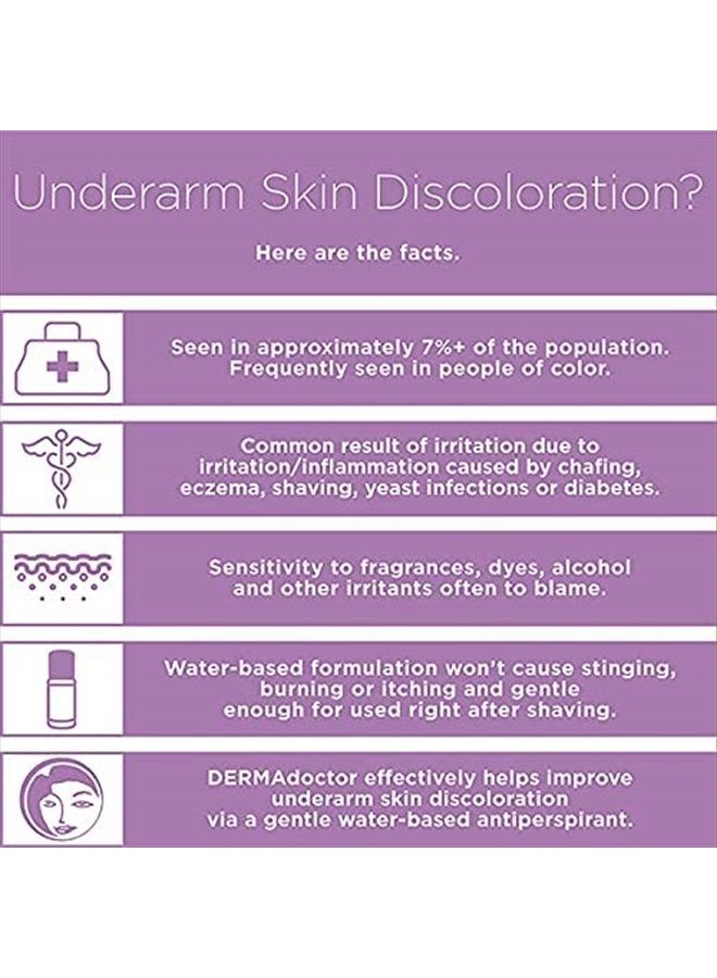 DERMAdoctor مضاد التعرق المضيء الفائق اللطف بدون روائح، 3 أونصات - Image 3
