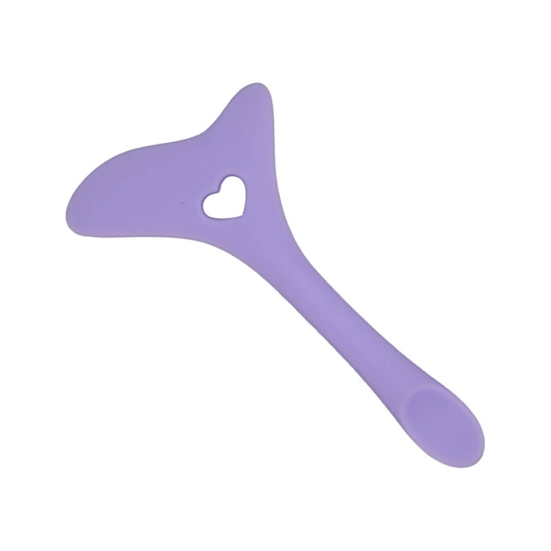 Eyeliner Aid Reusable Silicone Eye Makeup Tool with Cream Applicator for Eye Shadow Mascara Drawing Purple - Image 4