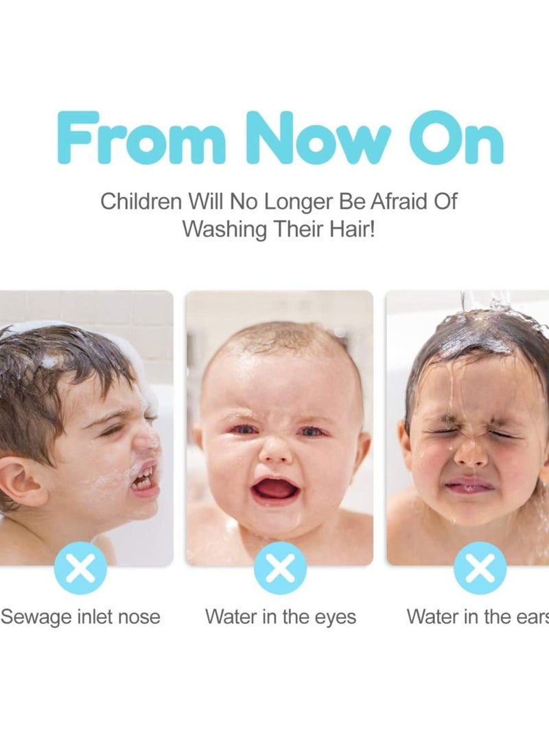AS SEEN ON TV - Set of 3pc Safe and Secure Multicolor Cap For Baby Ear Protection Shower Bath - Image 1