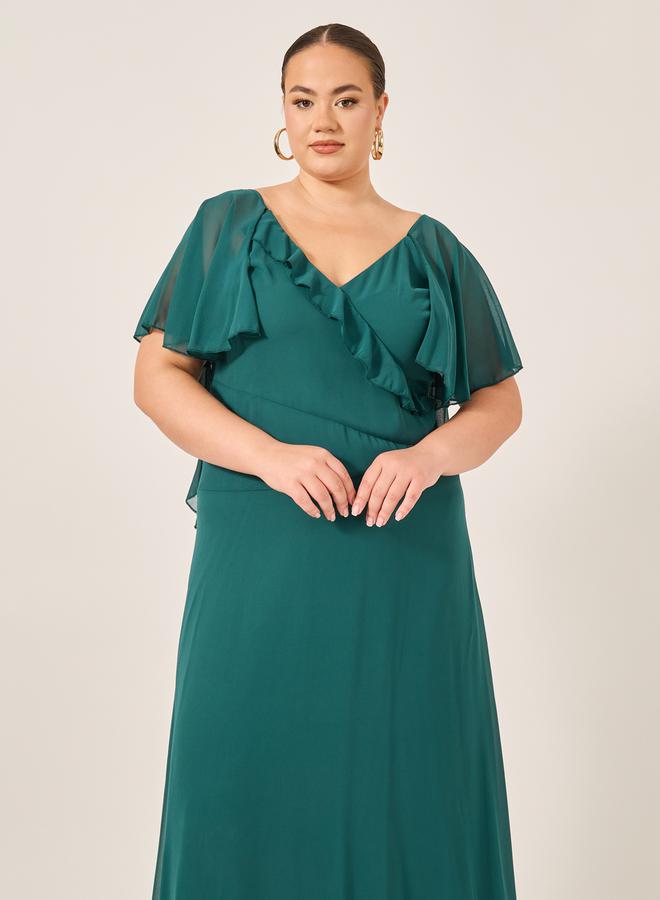 ستايلي فستان ماكسي شيفون مكشكش - Image 3