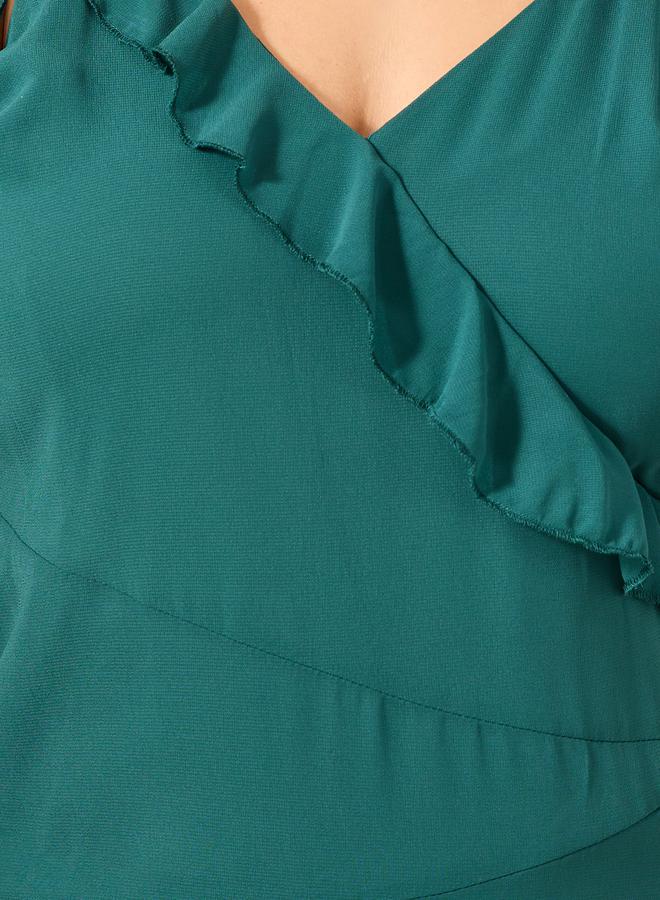 ستايلي فستان ماكسي شيفون مكشكش - Image 4