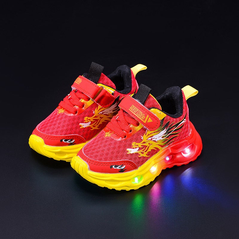 Mesh Sneakers Lightweight Flexible Sole Walking Shoes For Kids Indoor And Outdoor Activities - Image 1