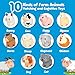 NAODONGLI Montessori Farm Animals for Toddlers 18MonthEarly Educational Little People Animals Figurines Learning Fine Motor Matching Games Easter Basket Stuffers Gift for Boys Girls - Image 4