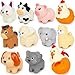 NAODONGLI Montessori Farm Animals for Toddlers 18MonthEarly Educational Little People Animals Figurines Learning Fine Motor Matching Games Easter Basket Stuffers Gift for Boys Girls - Image 2