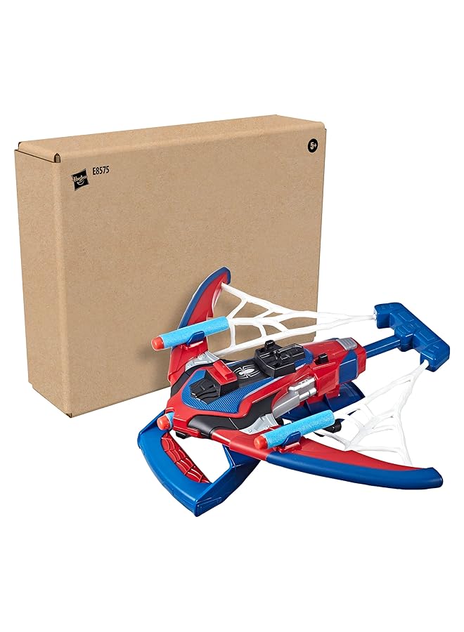 SPIDERMAN Web Shots Spiderbolt Powered Blaster Toy Fires Darts Evergreen Multi Colour - Image 3