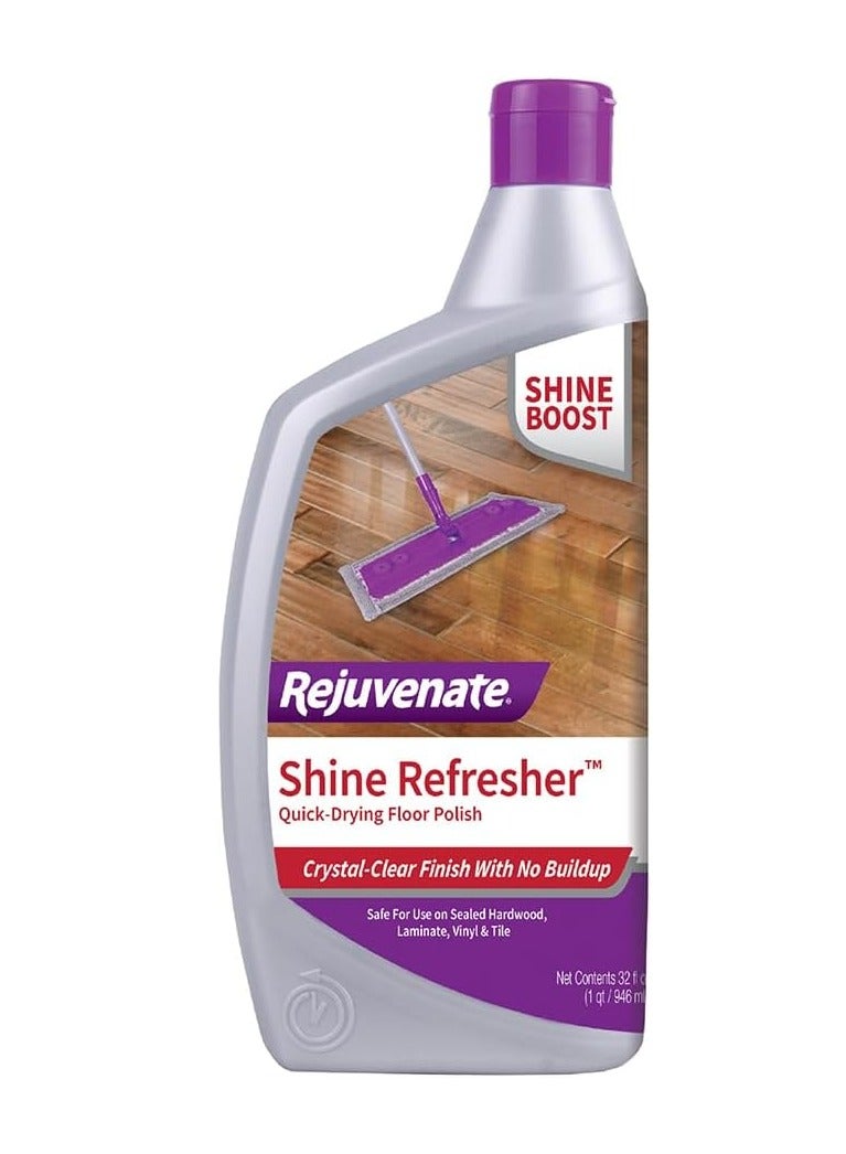 ريجوفينيت مُلمّع الأرضيات المُنعش والمُنعش يُجدّد اللمعان للأرضيات الحديثة والحديثة، بما في ذلك الأرضيات الخشبية الصلبة المُغلقة والصفائح والفينيل والبلاط، 32 أونصة - Image 1