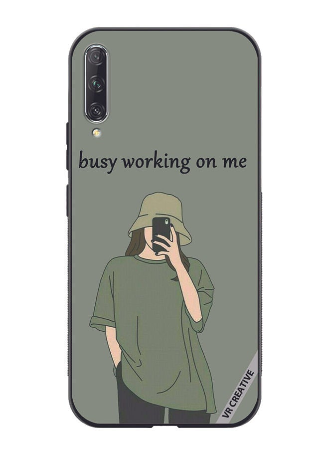VR CREATIVE Protective Case Cover For Huawei Nova Y9S Busy Working On Me Design Multicolour - Image 1