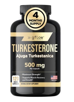 Turkesterone - 500 Mg (Ajuga Turkestanica Extract Std. To 10% Turkesterone) Similar To Ecdysterone - Promotes Strength, Endurance, Muscle Growth - Highly.