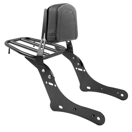 Lorababer Motorcycle Passenger Sissy Bar Luggage Rack Fit for Vulcan S 650 VN650 EN650 2015 2016-2025 2021 2022 2023 2024 Rear Backrest Cargo Carrier - Image 3