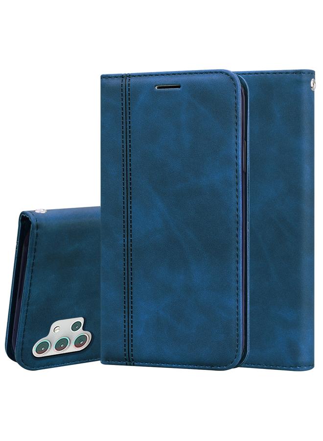 اس-توب جراب لهاتف Samsung Galaxy A32 5G، جراب جلد PU مغناطيسي أفقي قابل للطي مع حامل وفتحة بطاقة وحبل - Image 1