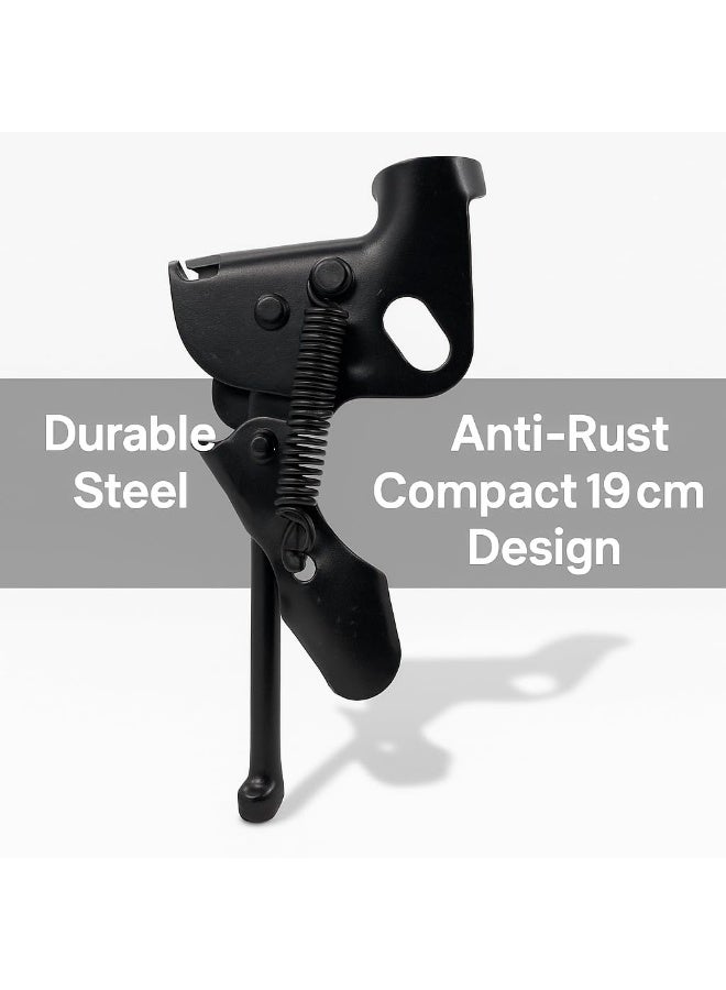 Fukukawa 12-Inch Kids Bicycle Kickstand 19 cm Heavy Duty Steel Bike Stand Anti-Rust Center Mount Support Easy Install Compact Stand for Children Bikes - Image 3
