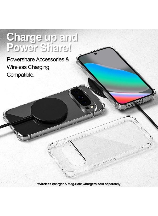 غطاء حماية هاتف Google Pixel 10 Pro XL 2025، مقاوم للصدمات وغير قابل للاصفرار، مع ظهر صلب من البولي كربونات مضاد للخدش (شفاف) - Image 3