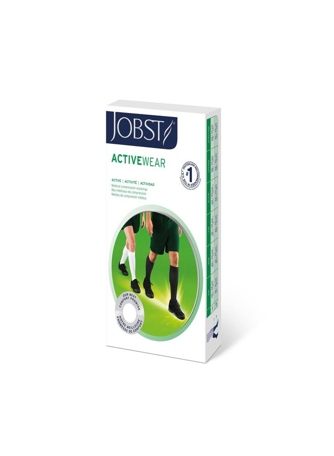 جوبست جوارب ضغط متدرجة من JOBST ActiveWear للنساء والرجال 15-20 مم زئبق - جوارب ضغط مبطنة للممرضات وغيرهم من أصحاب أنماط الحياة النشطة، مغلقة من الأمام، سوداء، مقاس كبير جدًا يغطي الساق بالكامل - Image 5