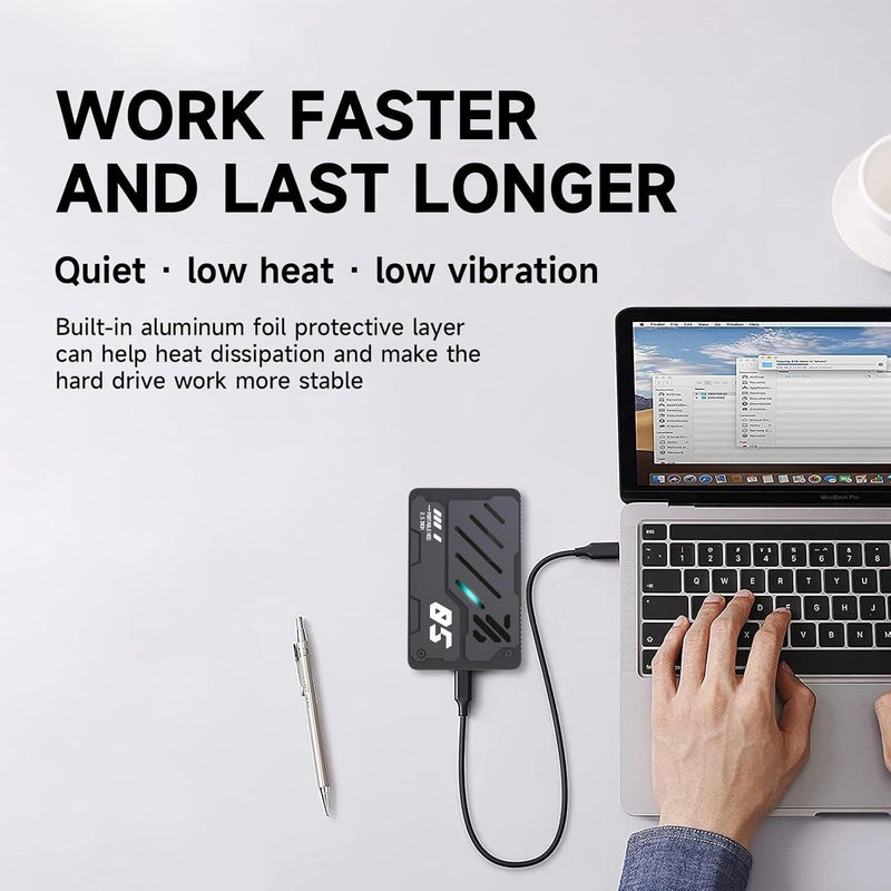 USB3.0 2.5inch Aluminum Externals Hard Drive Mechanical Styles Storage Disk 5Gbps Speed and Shockproof Aluminum Externals - Image 5