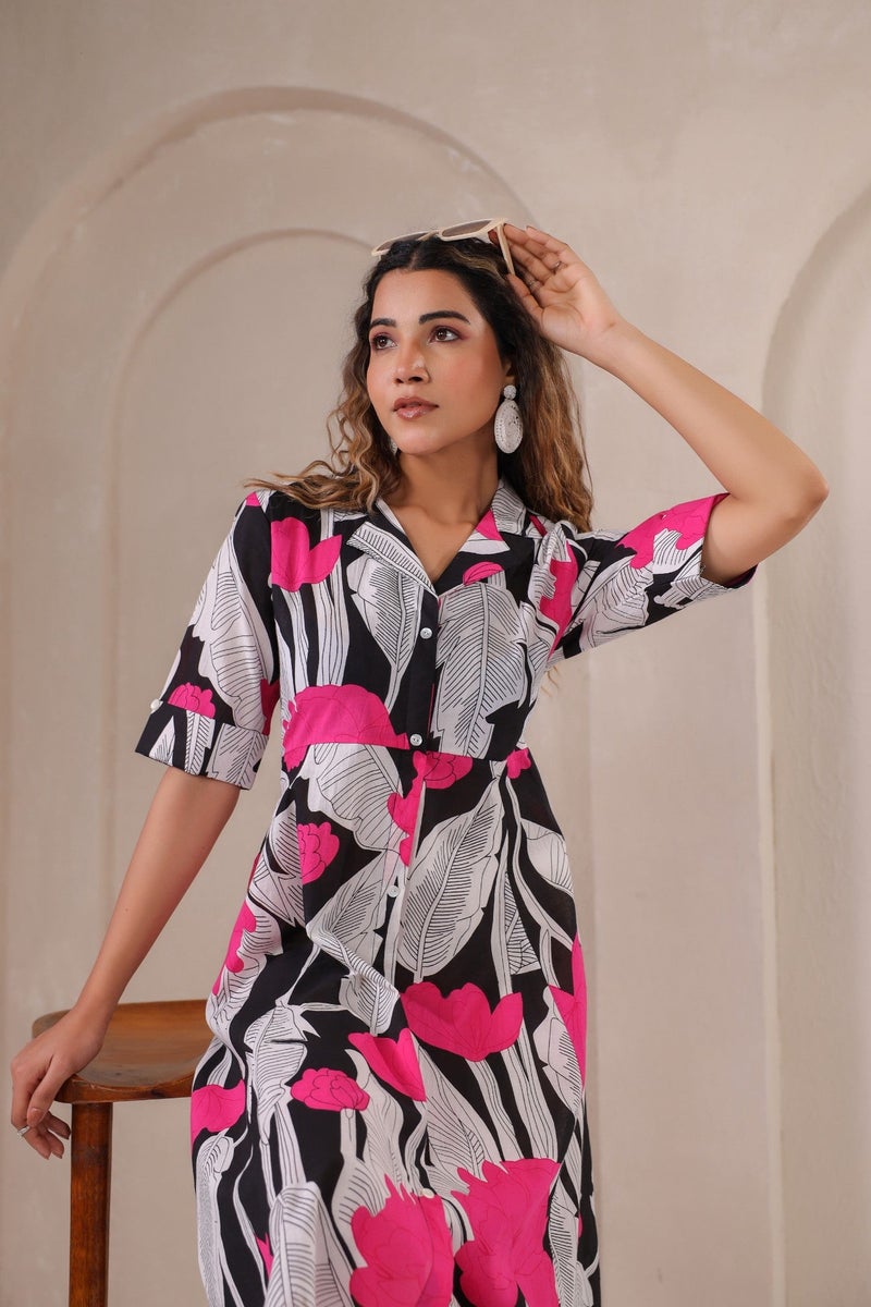 Label Flavia فستان ماكسي مزخرف متعدد الألوان للنساء - Image 3