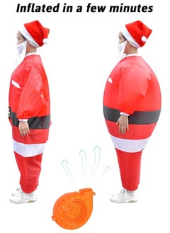 AUTOYSUR Inflatable Christmas Santa Claus Costume Unisex Adult Xmas Inflatable Funny Festive Suit Blow Up  - Image 5