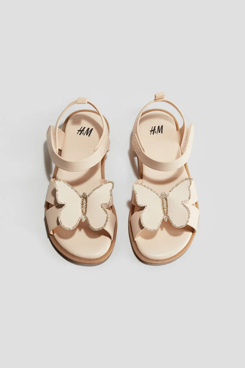 H&M Appliquéd sandals