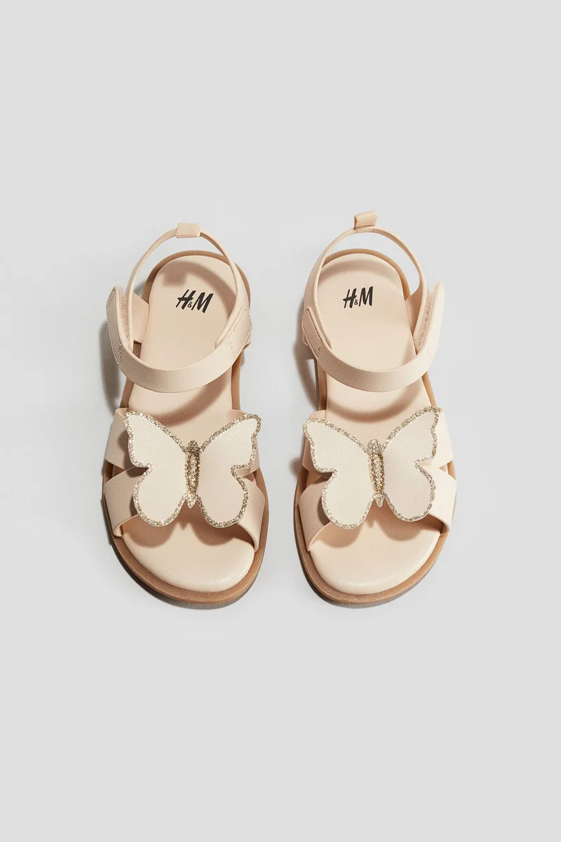 H&M Appliquéd sandals