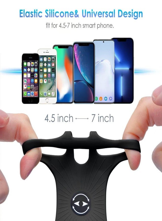 Cikyner Running Armband, 3 in 1 Running Phone Holder Sports Armband Bicycle Phone Holder 360° Rotatable & Detachable Running Phone Armband for 4.5-7'' iPhone for Gym Running Hiking - Image 2