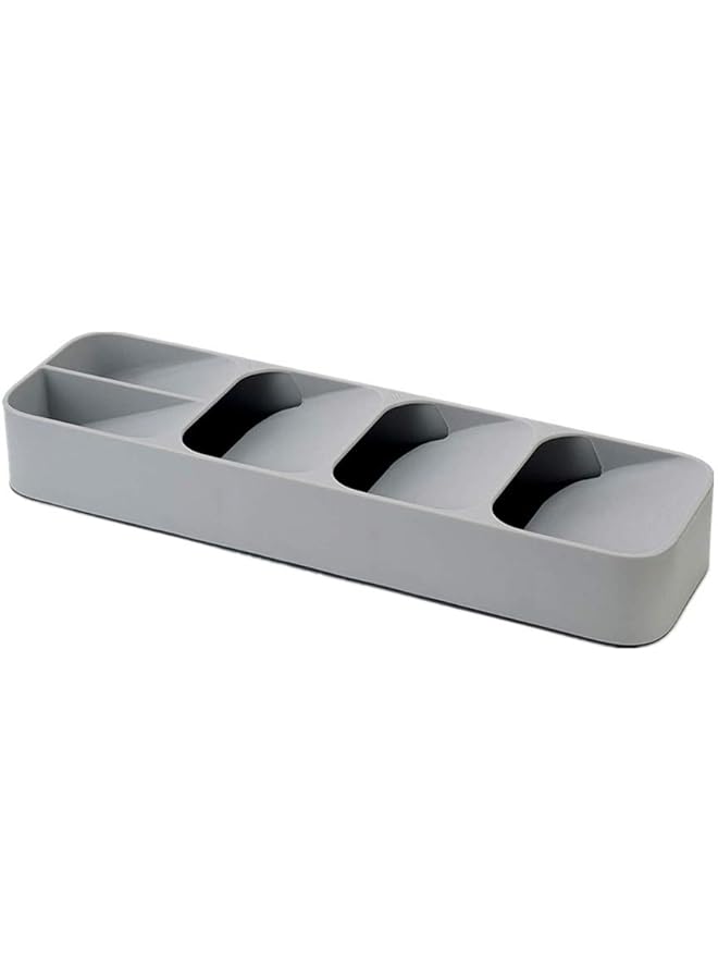 SHOWAY Kitchen Drawer Organizer Tray For Cutlery Silverware Utensil Holder And Cutlery Tray Gray - Image 1