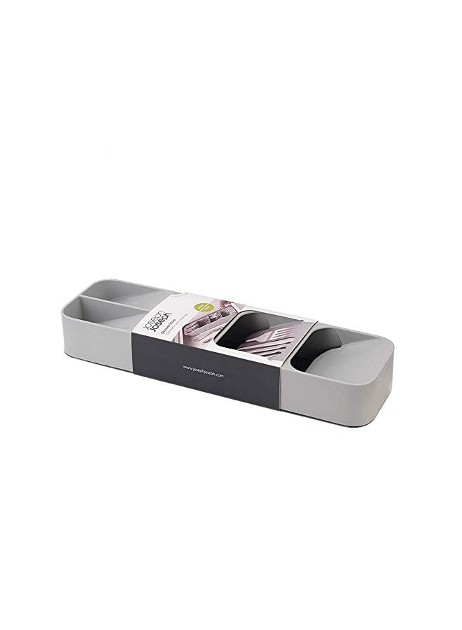 SHOWAY Kitchen Drawer Organizer Tray For Cutlery Silverware Utensil Holder And Cutlery Tray Gray - Image 3